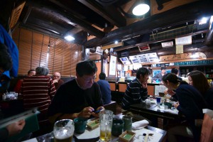 Itaru Honten is lively, proof that the sake is flowing