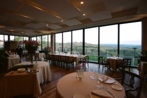 Spacious restaurant, great views