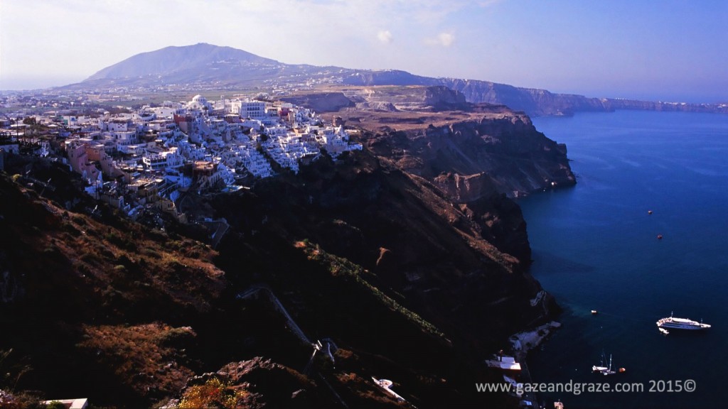 Santorini caldera walk