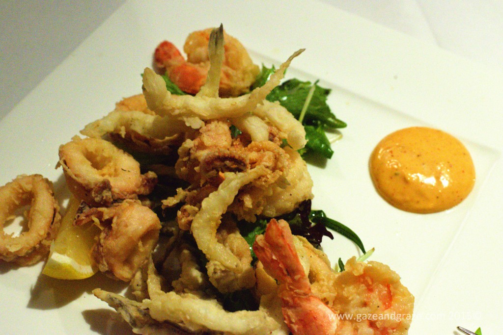 Mixed fried seafood