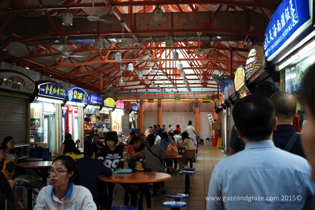 Singapore hawker stalls