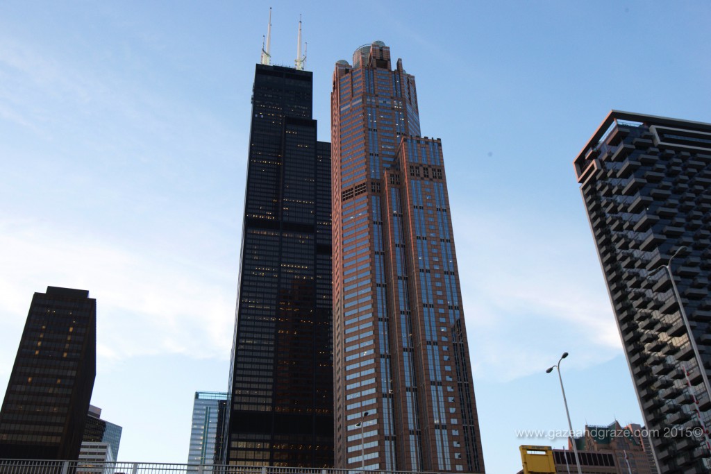 Willis Tower with 311 South Wacker Drive in front of it