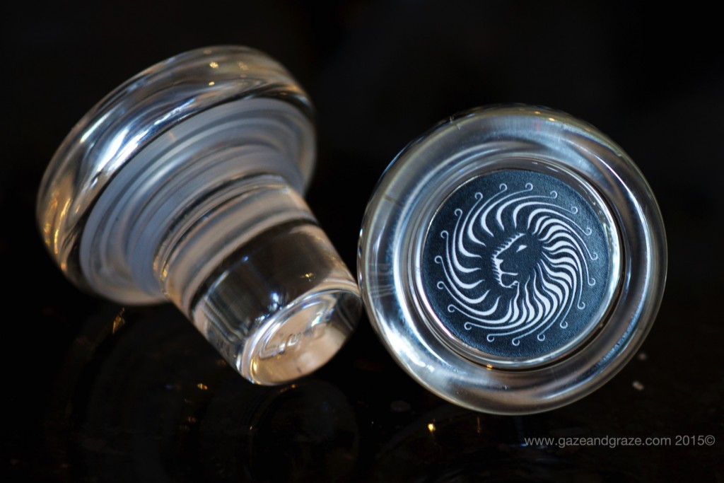 Glass wine bottle caps