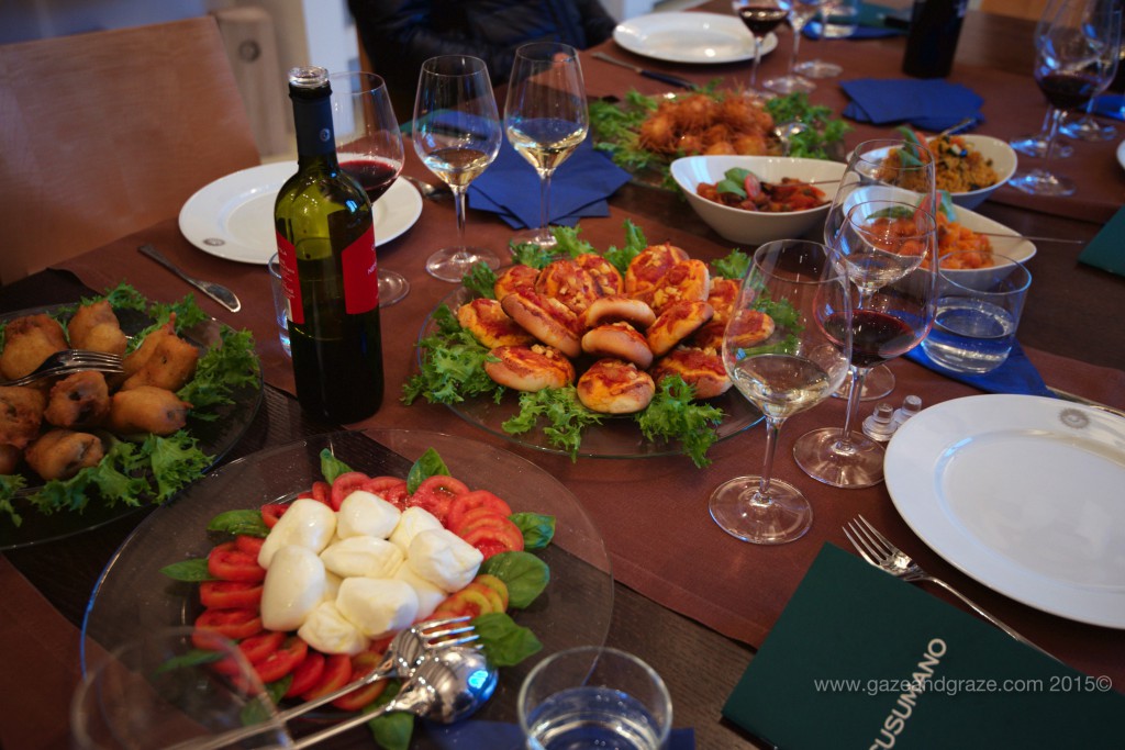 Cusumano wine tasting