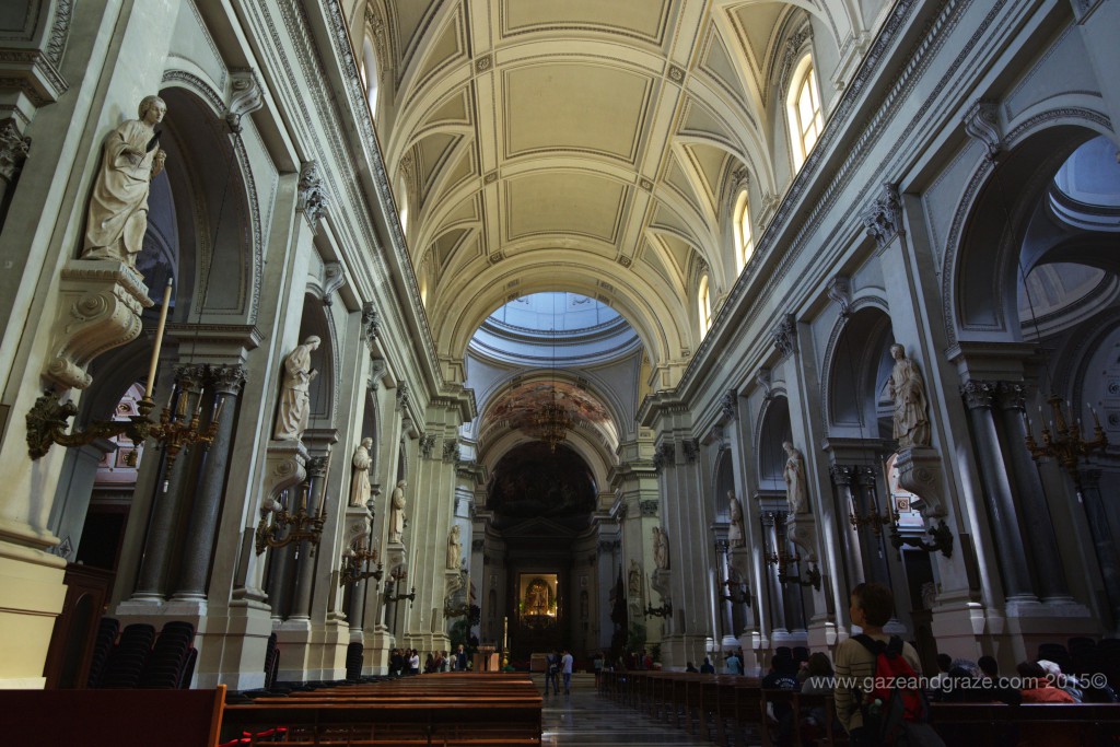Unfortunately, the cathedral's interior is relatively plain