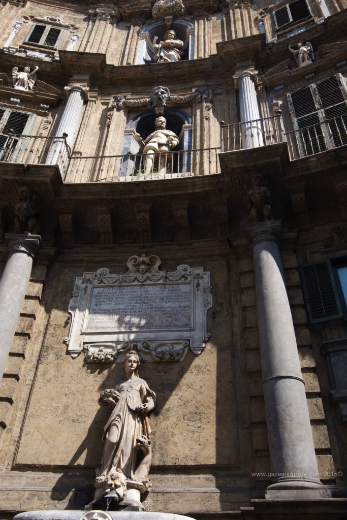 Four continents at Piazza Vigliana