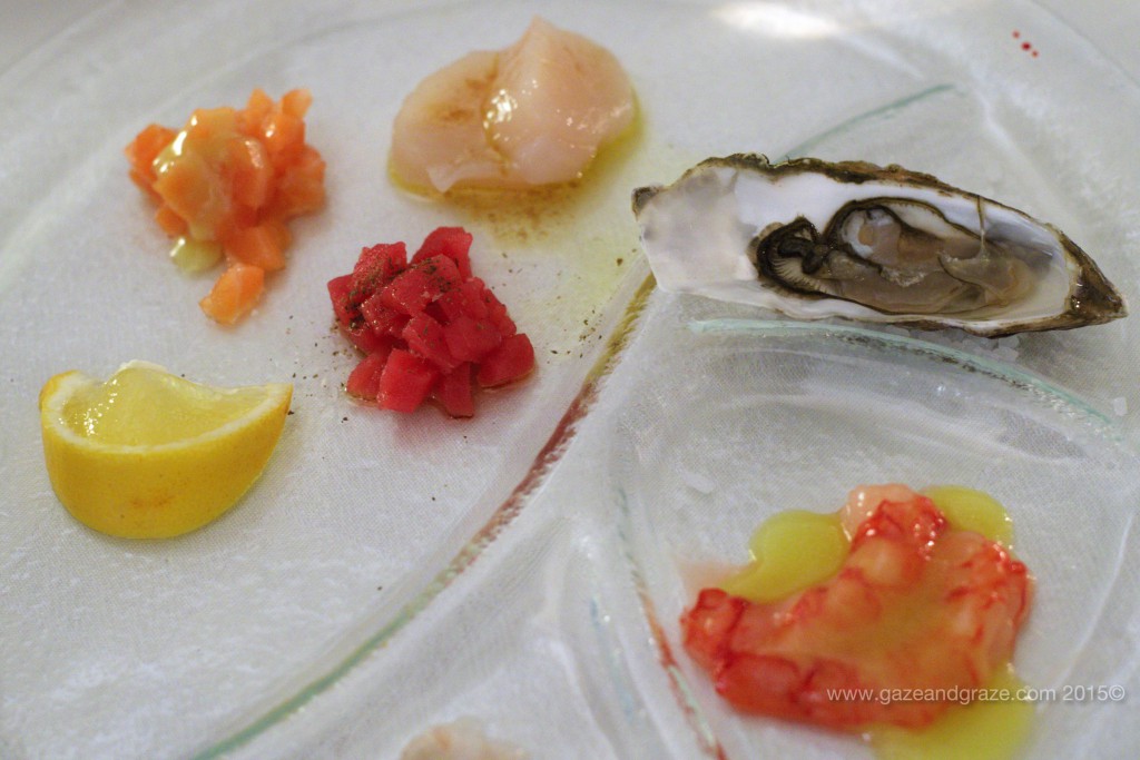 Fresh seafood at Ristorante Beati in Lake Garda