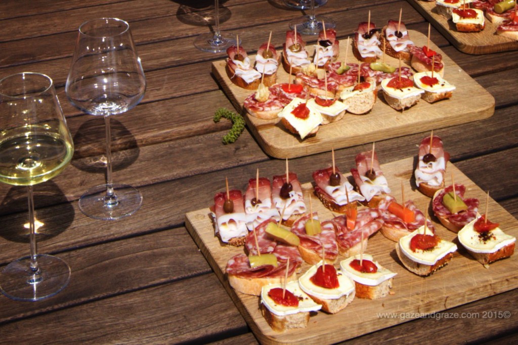 Nice wines with our sandwiches from St. Paul's winery in the Alto Adige