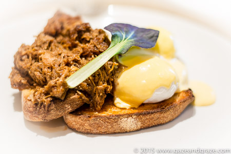 This version of eggs benedict was okay but not the best dish there