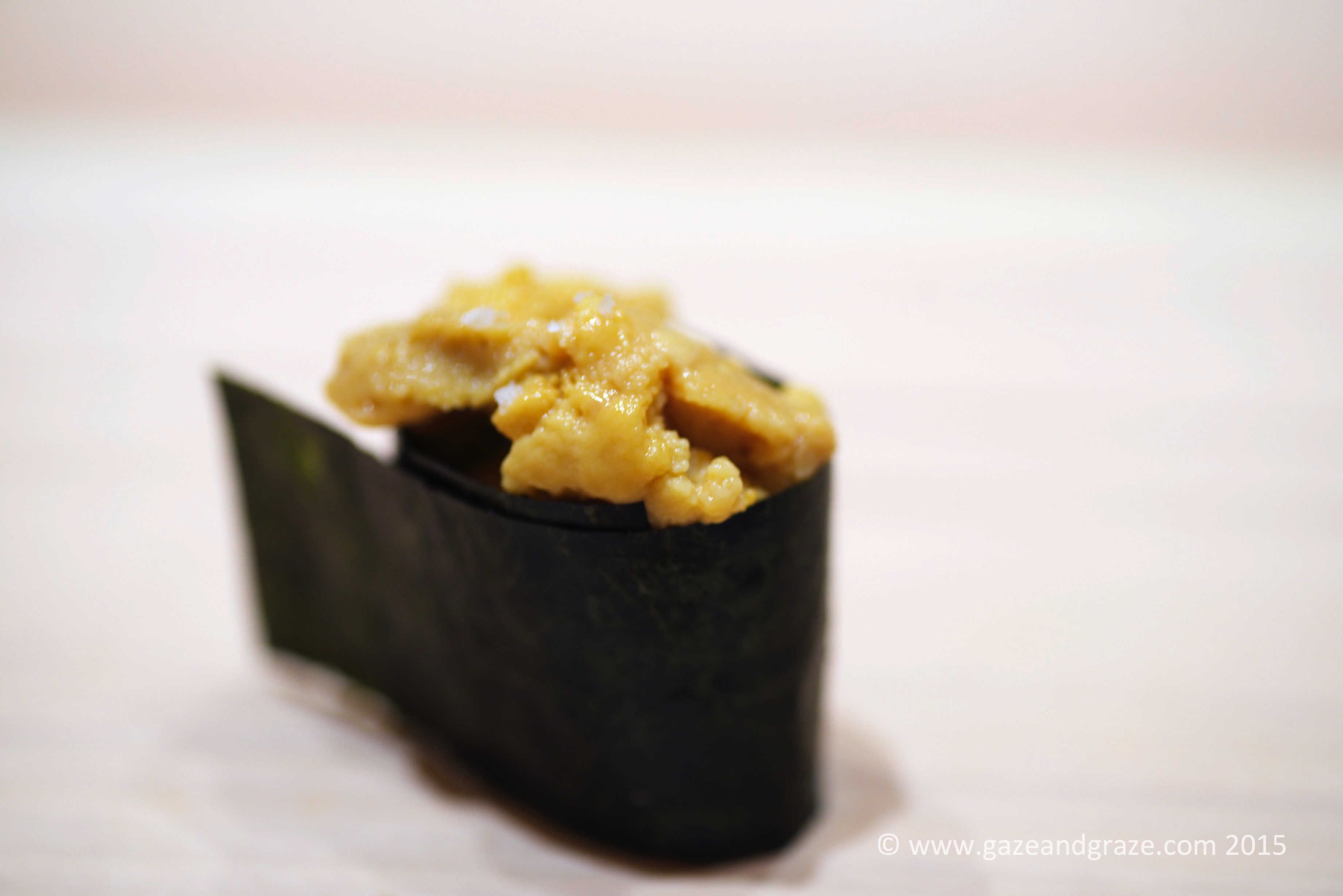 Sea urchin sushi
