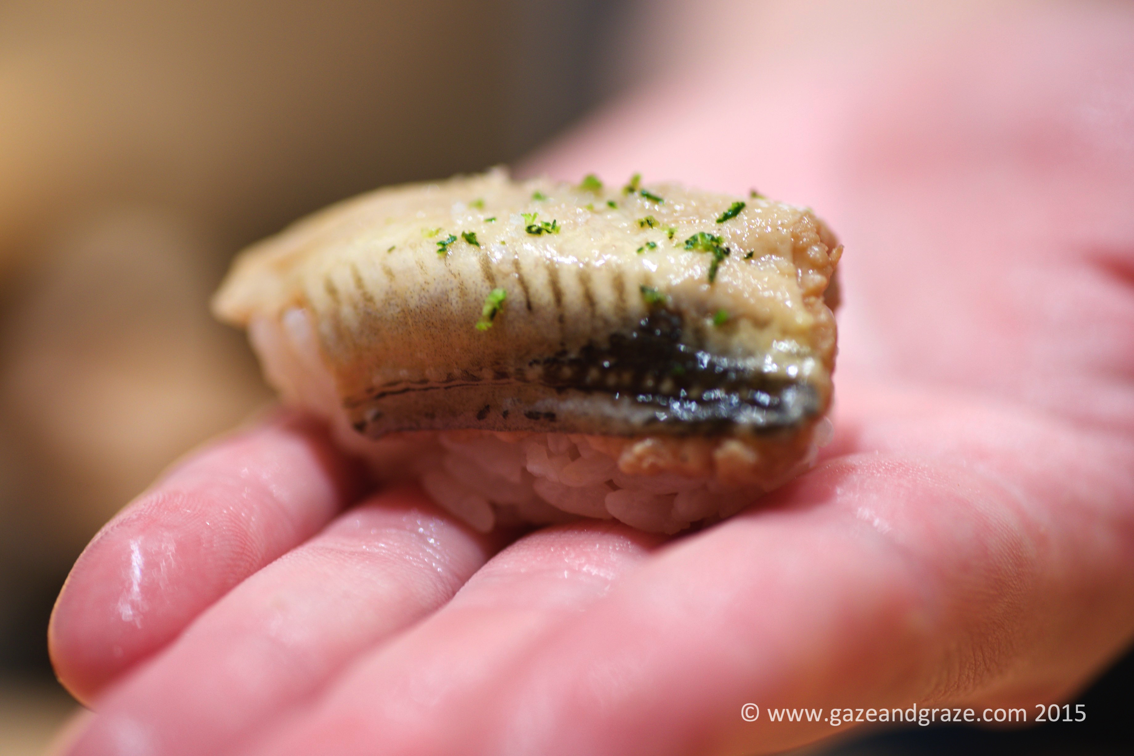 Anago or Sea (salt water) eel sushi