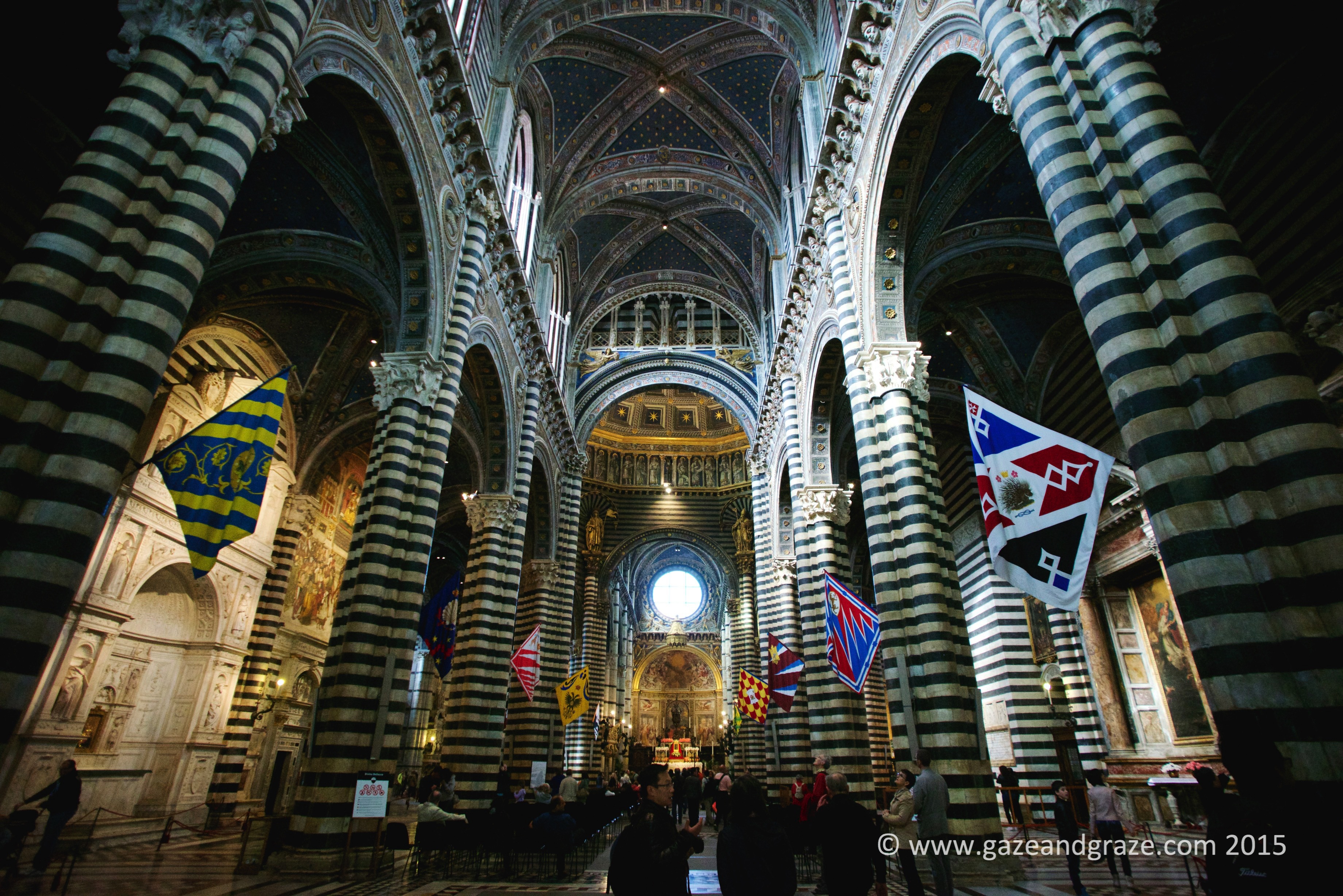 Inside Siena's amazing cathedral