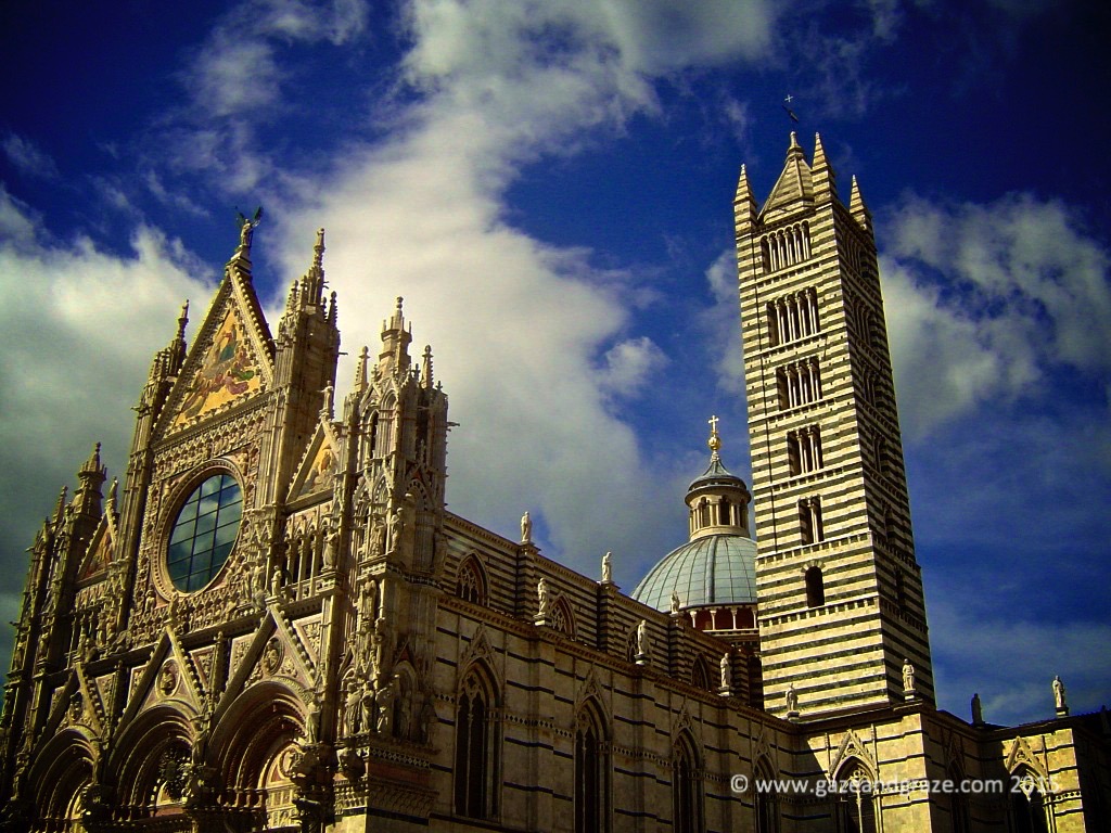 The distinct stripes of Siena's Duomo