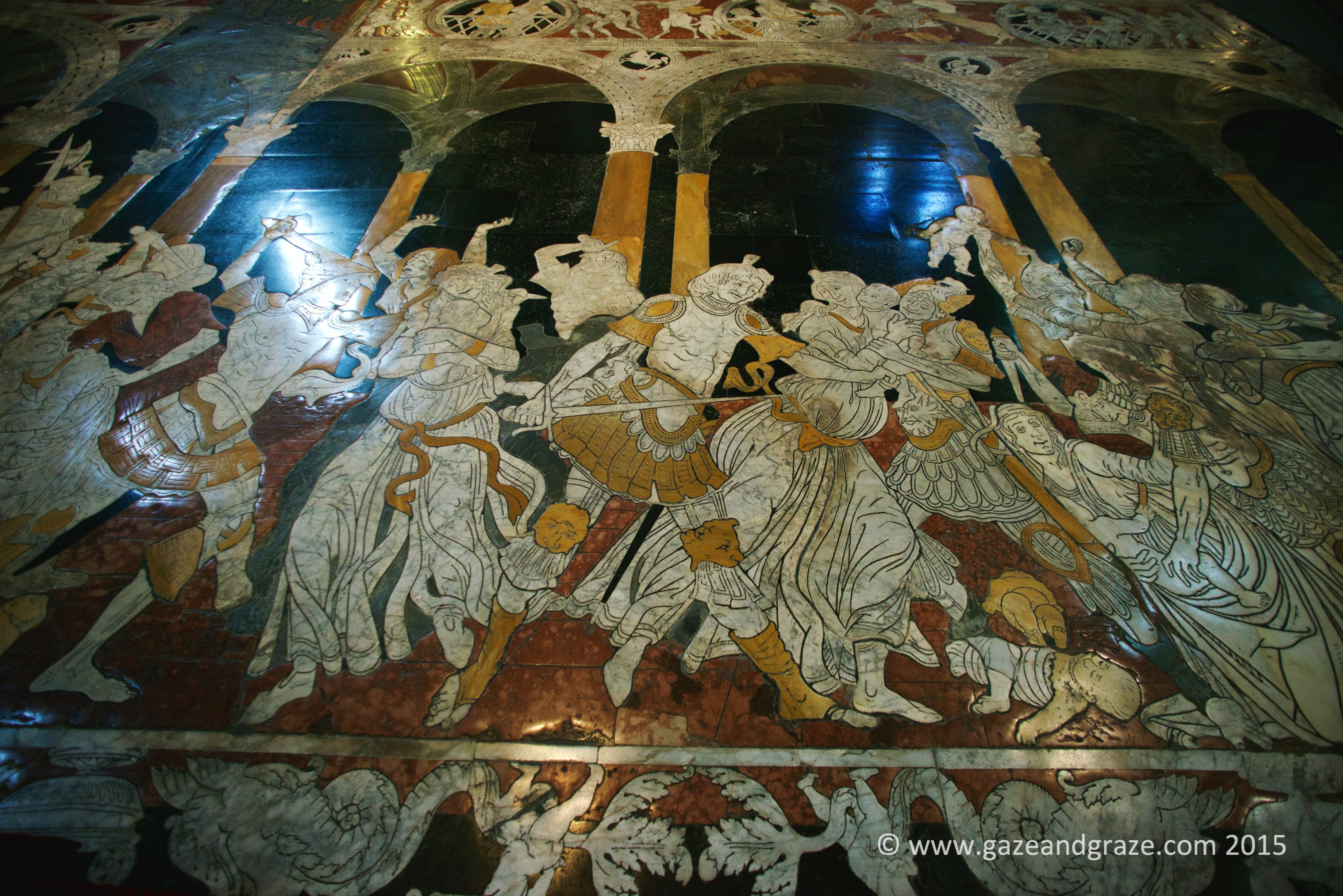 Mosaic floor of Siena's cathedral