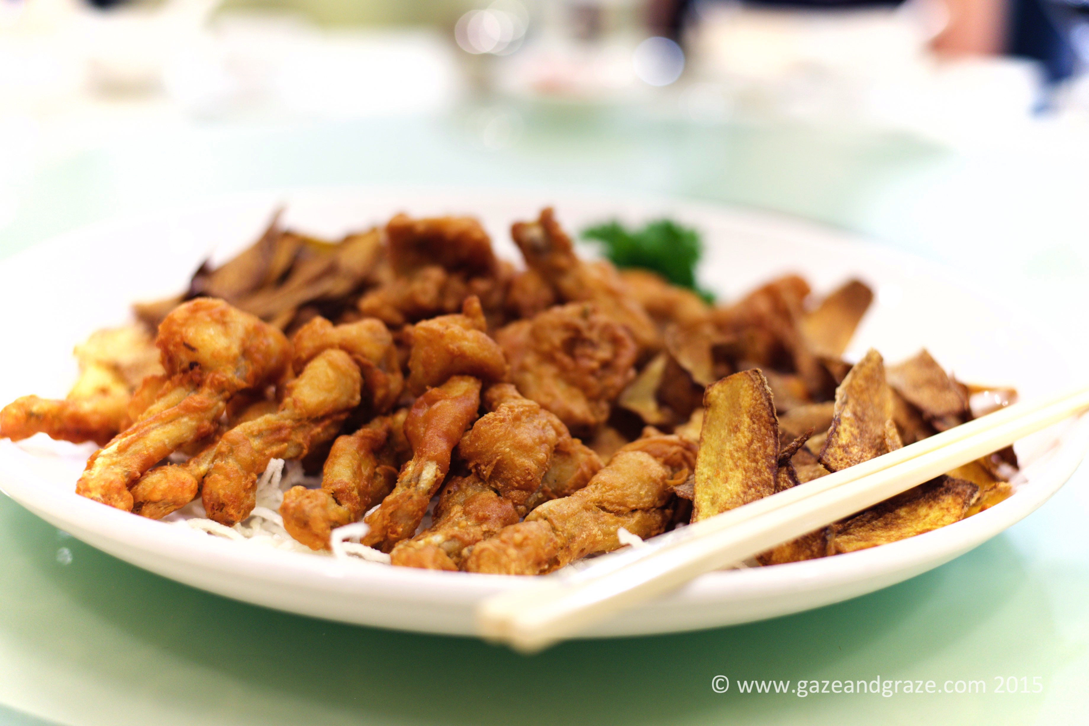 Finger lickin' good fried frog's legs