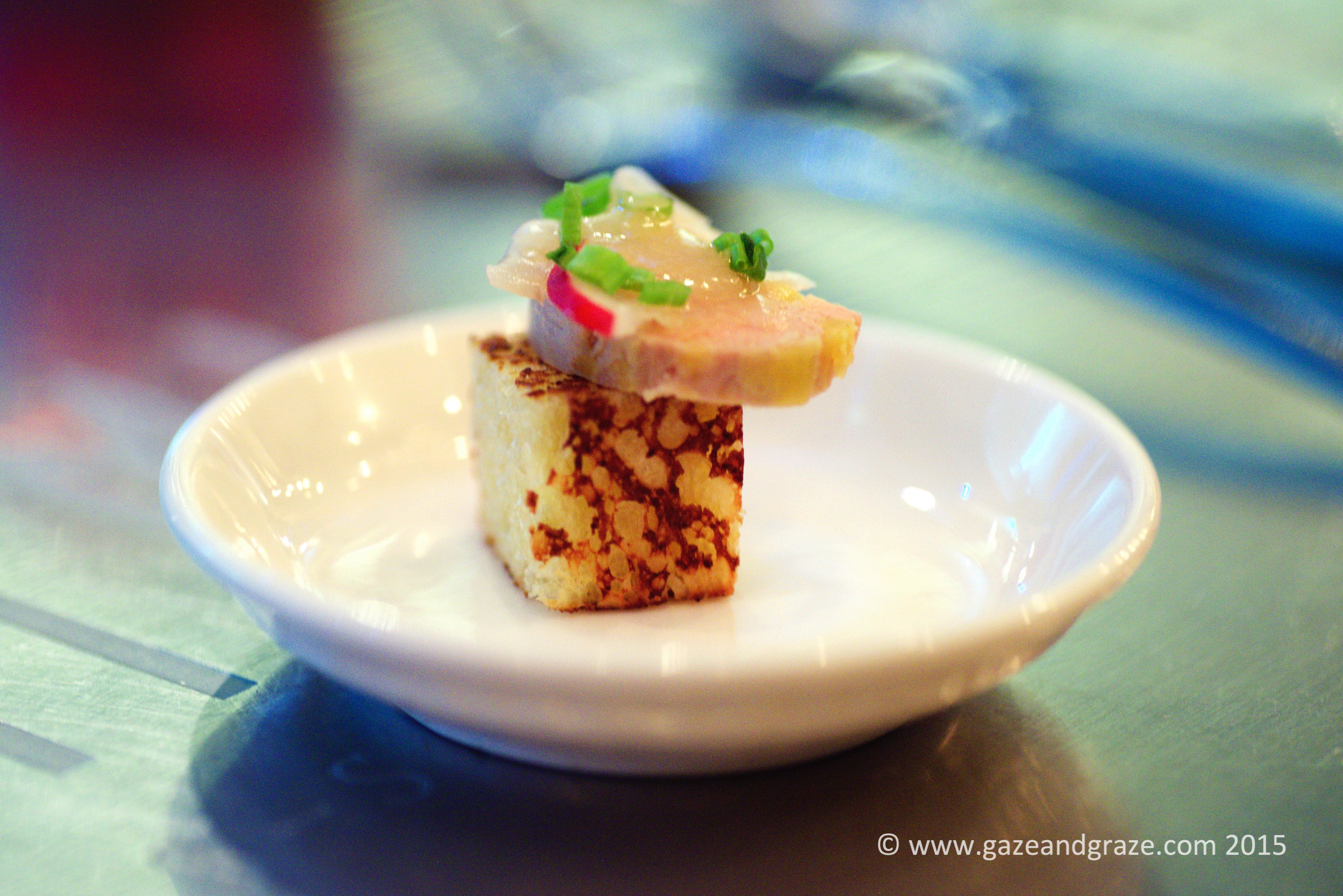 Foie gras starter at BAM!