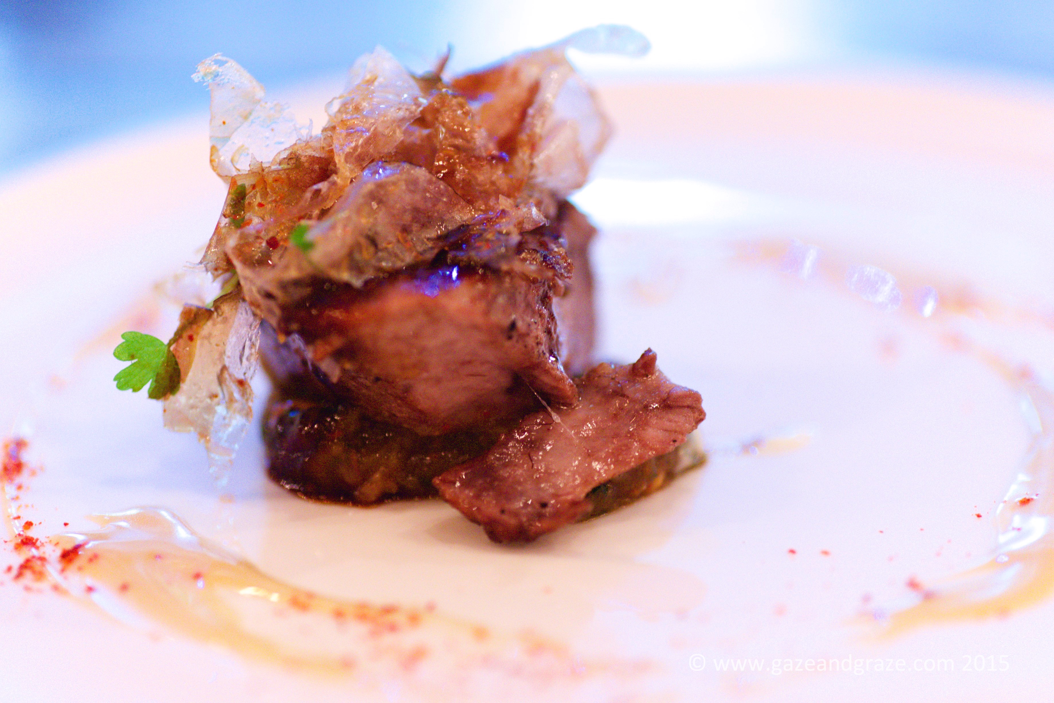 Grilled tuna head at BAM!