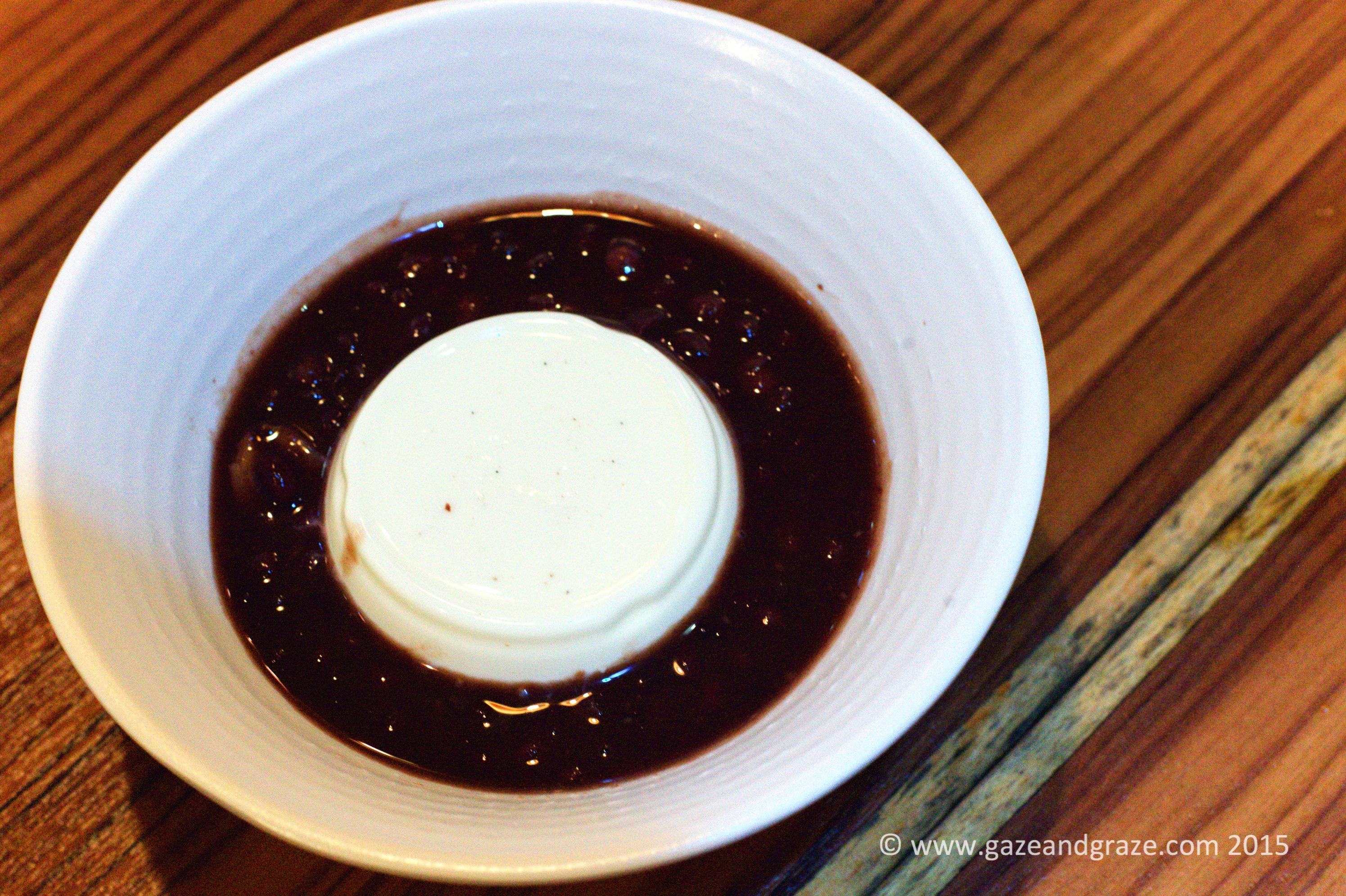 Dessert - hokkaido ice cream with red beans