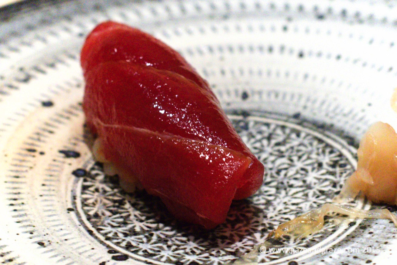 Sushi Shikon's lean tuna sushi