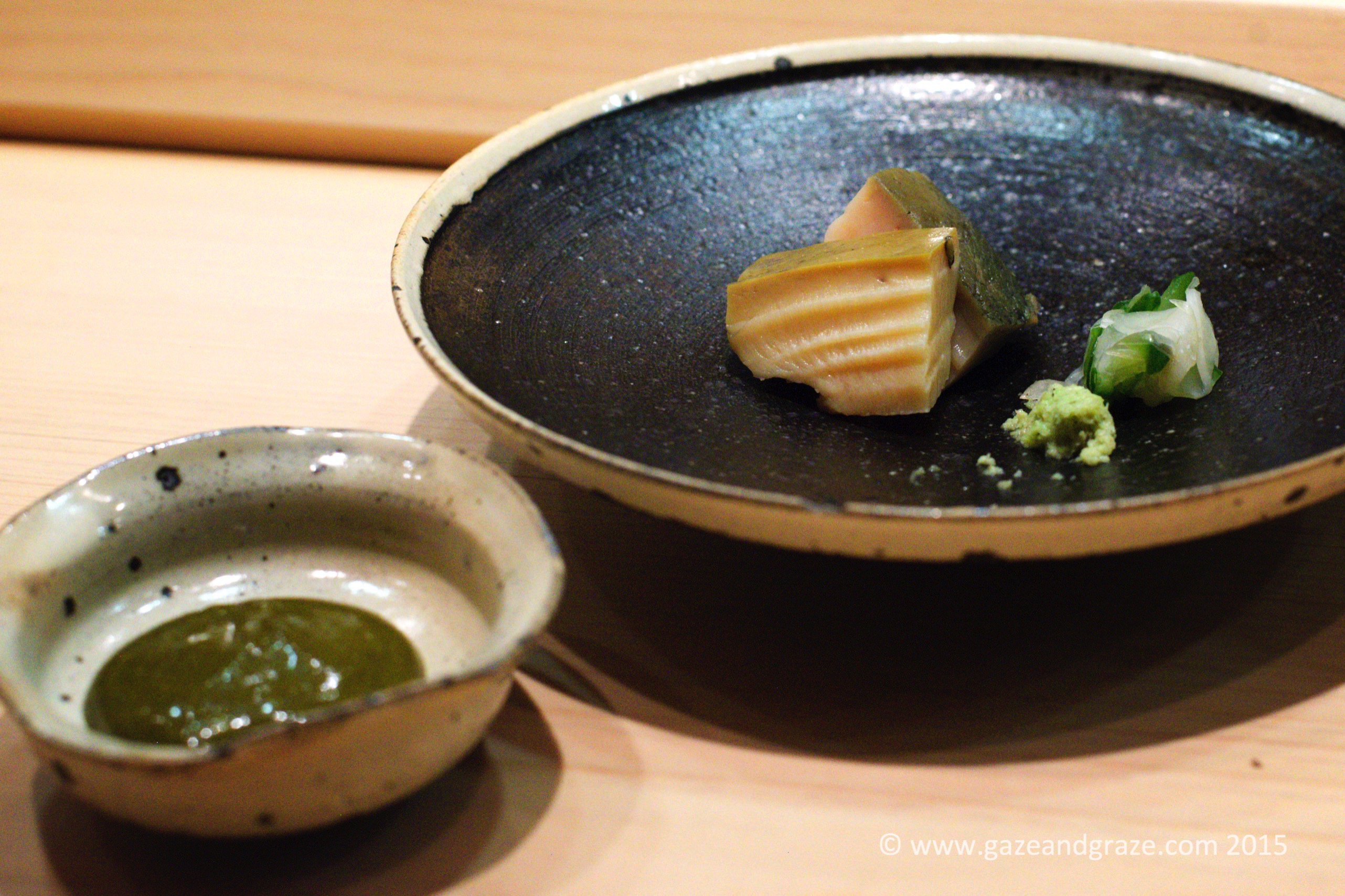Shikon's abalone sashimi