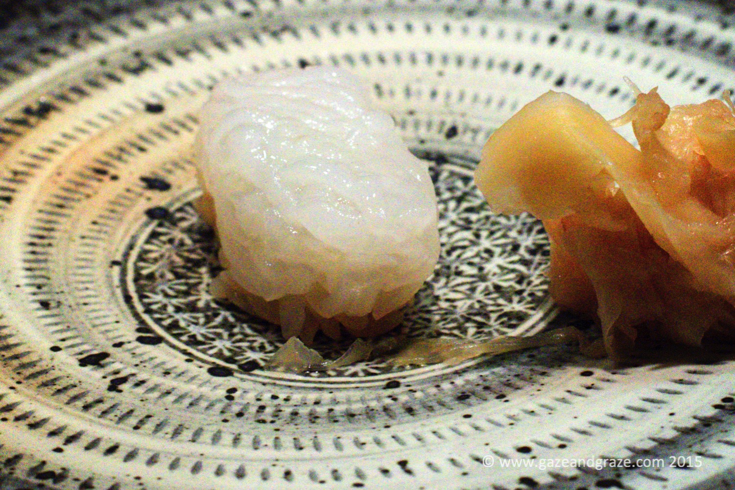 Sushi Shikon's squid sushi