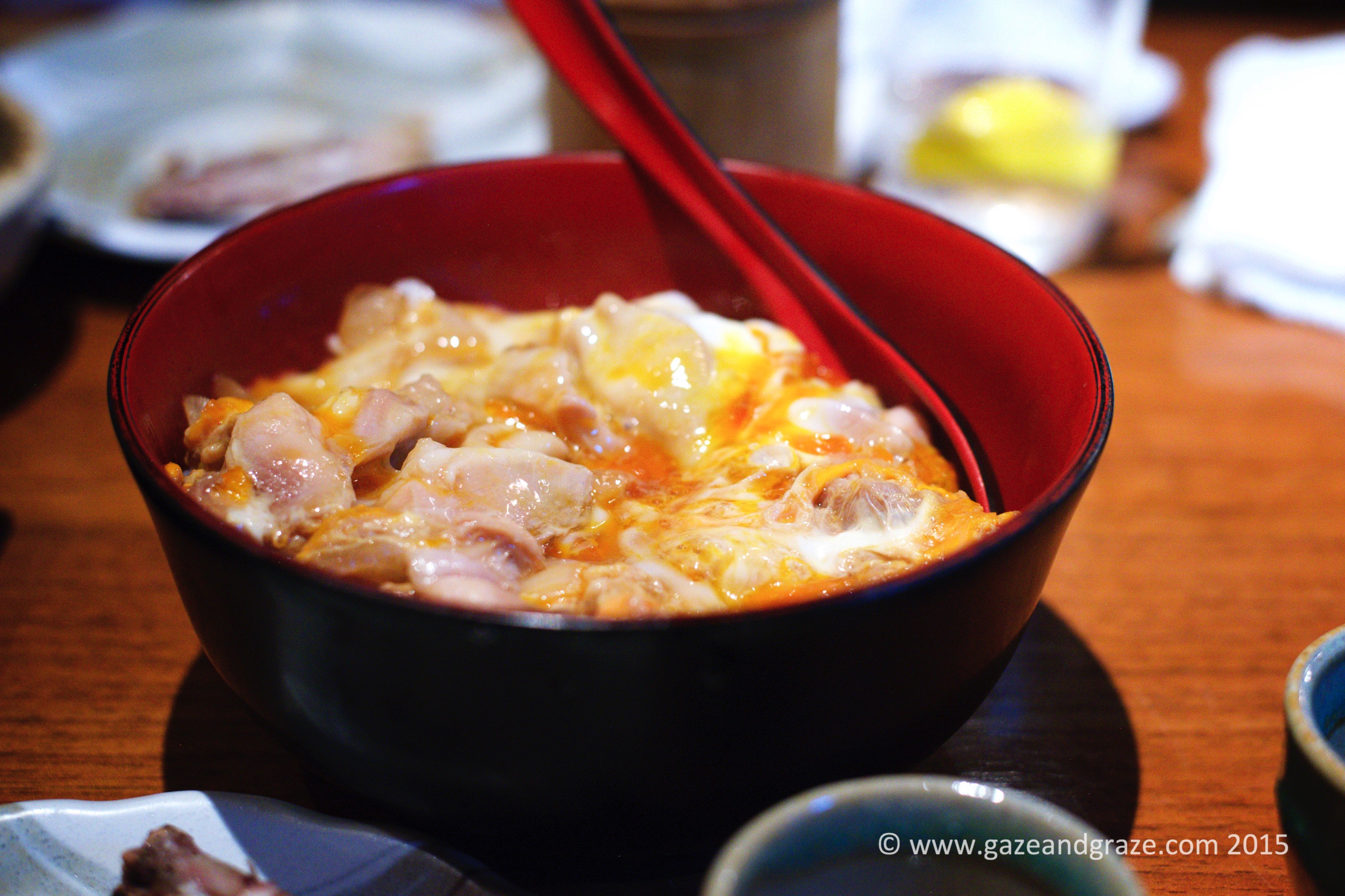 Oyakodon - chicken and egg over rice