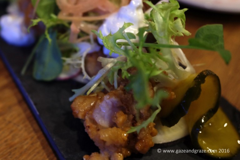 Buffalo style veal sweetbreads