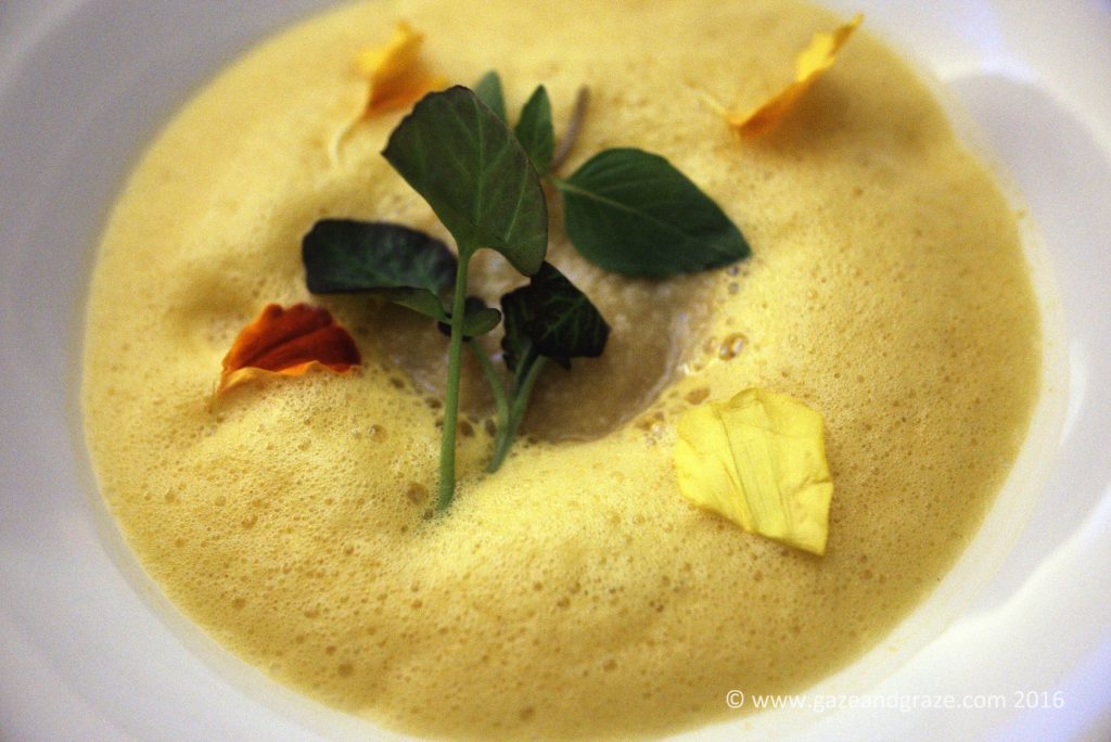 Prawn ravioli
