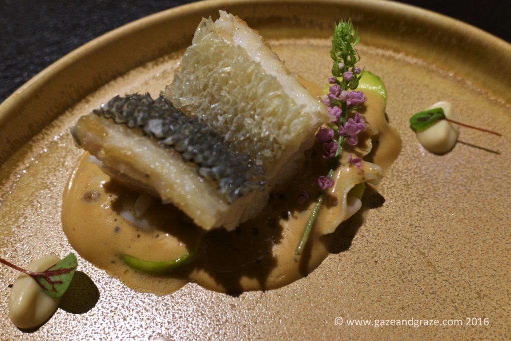 Cod with crispy scales