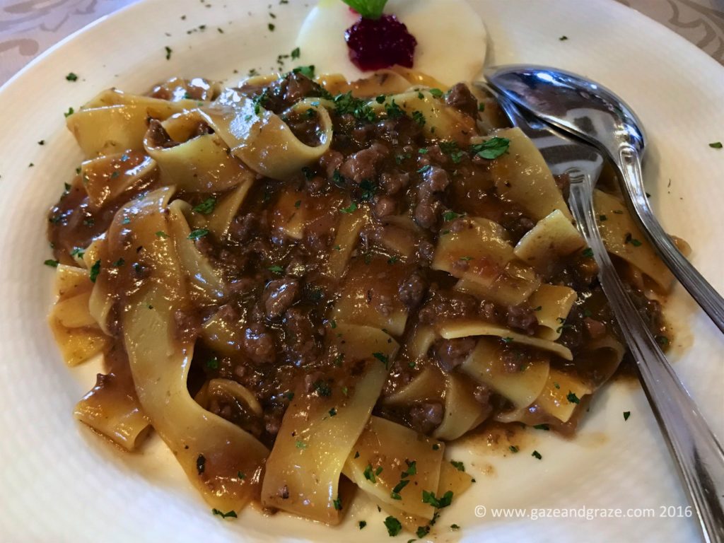 Large Tagliatelle with deer ragout