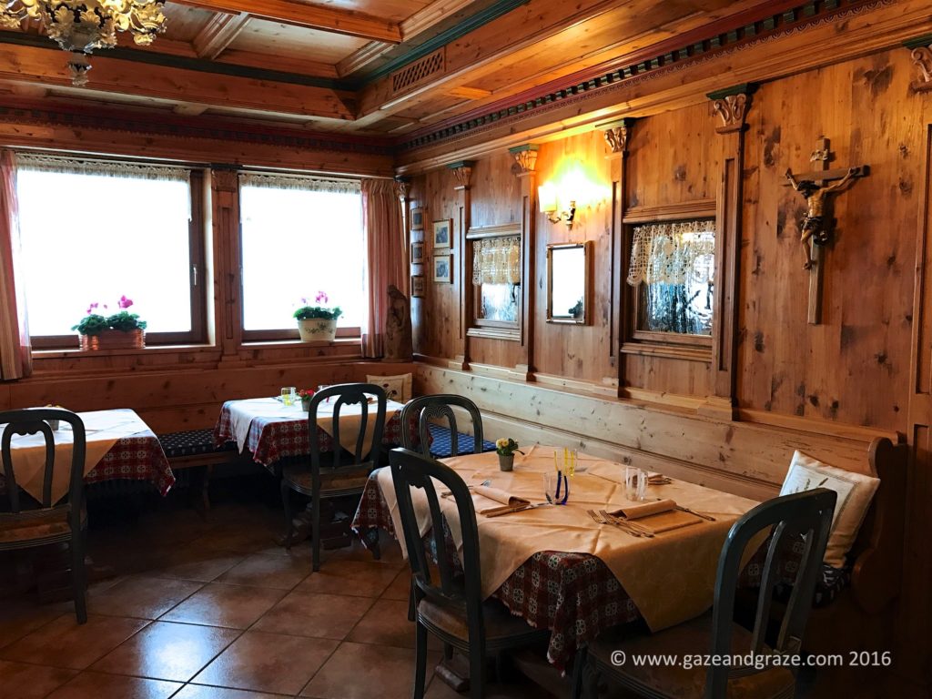 The hotel's formal dining room
