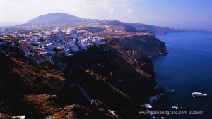 Santorini caldera walk