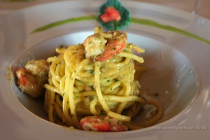 Seafood pasta at Borgo Magliano