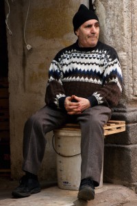 Observing the activities at the Catania market