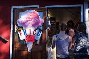 Friday Harbor - ice cream on a hot day