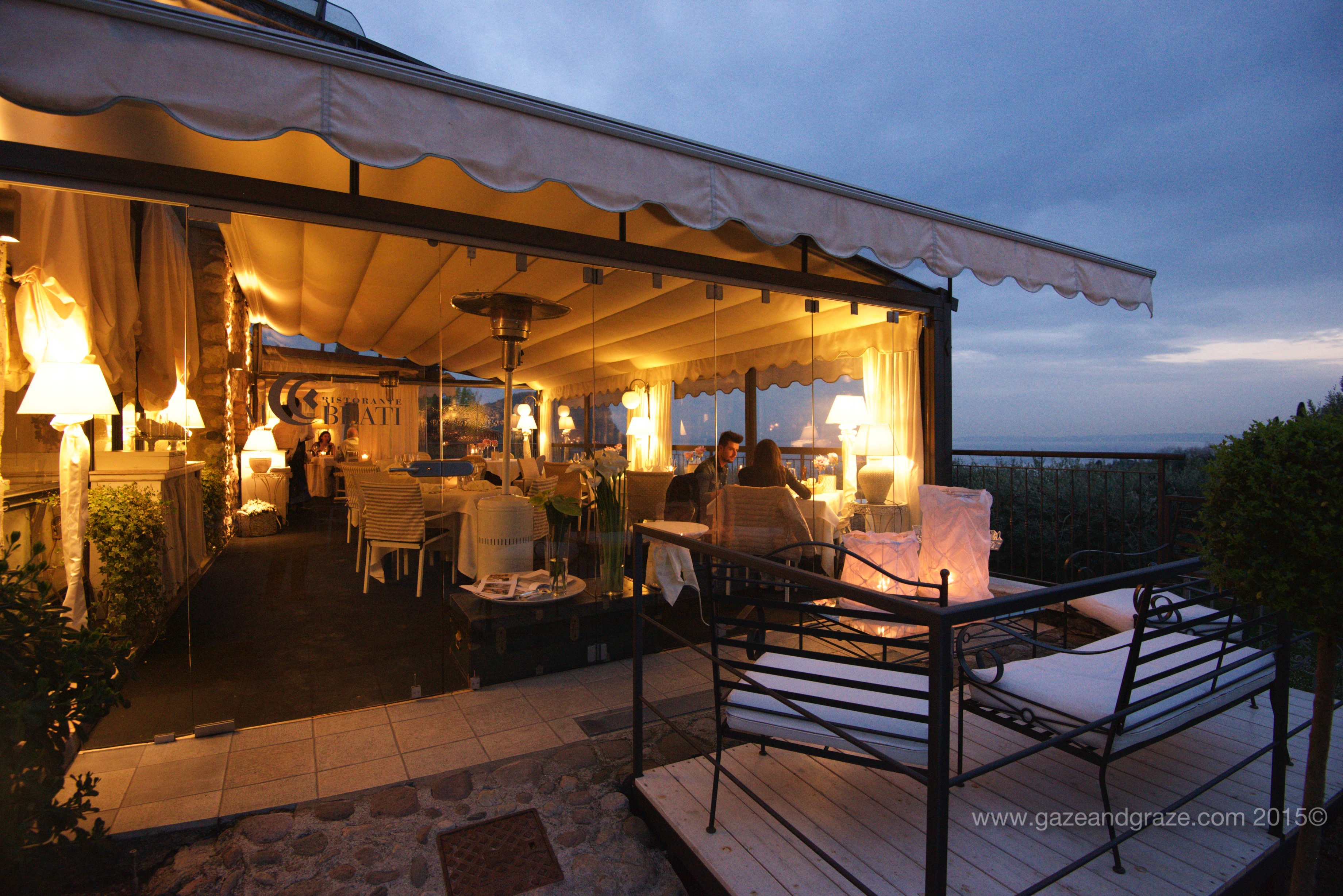 Ristorante Beati sits overlooking Lake Garda
