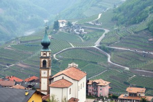 Alto Adige church and valley