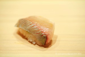 Shima aji sushi at Ashino