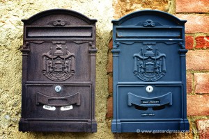 Mailboxes in Pienza