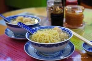 A bowl of Wonton noodles