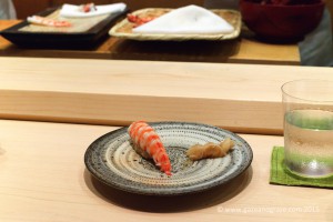 Sushi Shikon's kuruma ebi sushi