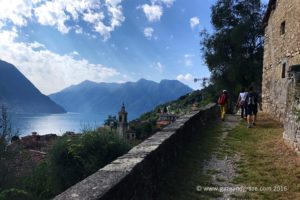 Walking above Sala Comacina
